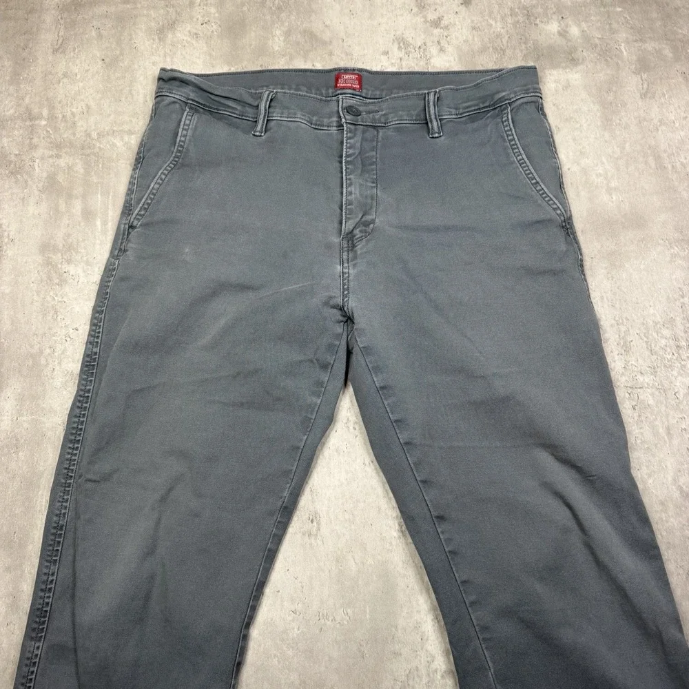 Levis XX Chino Pants Steel Blue Size 32x32 Standard Taper Stretch Cotton Blend